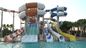 OEM Adultos Fibra de vidro Grandes escorregadeiras aquáticas para parque aquático comercial